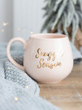 Something Different Ceramic Mug Pink Gold 10cm (British brand)