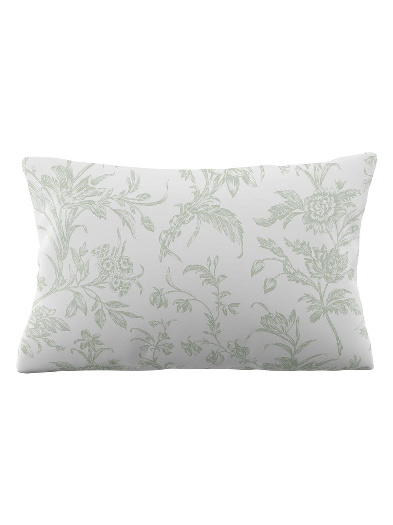 Laura Ashley Green Sage Reversible Duvet Cover and Pillowcase Set, UK version