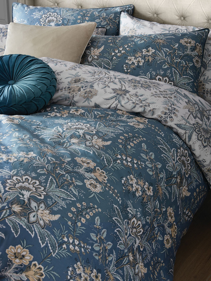 Laura Ashley Blue Seaspray Marlbrook duvet cover and pillowcase set, UK version