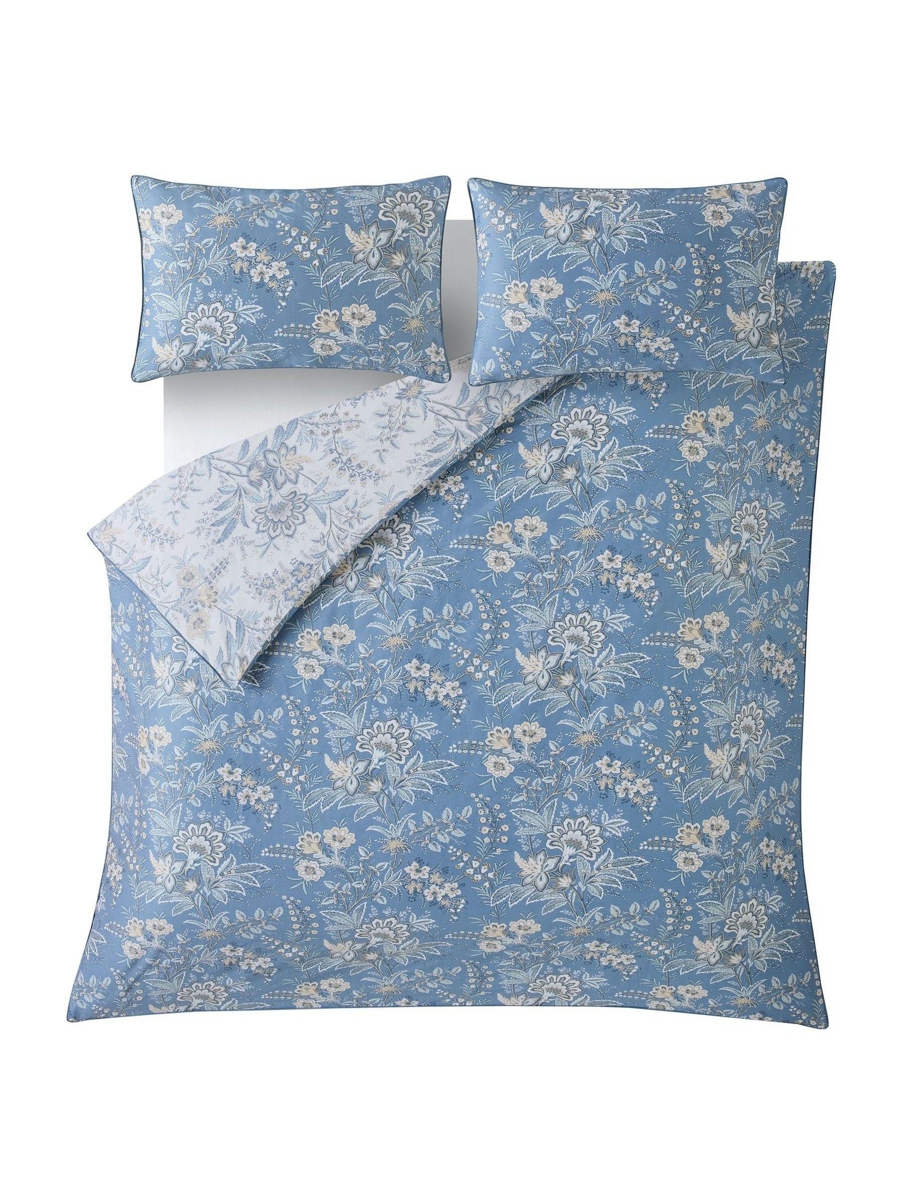 Laura Ashley Blue Seaspray Marlbrook duvet cover and pillowcase set, UK version