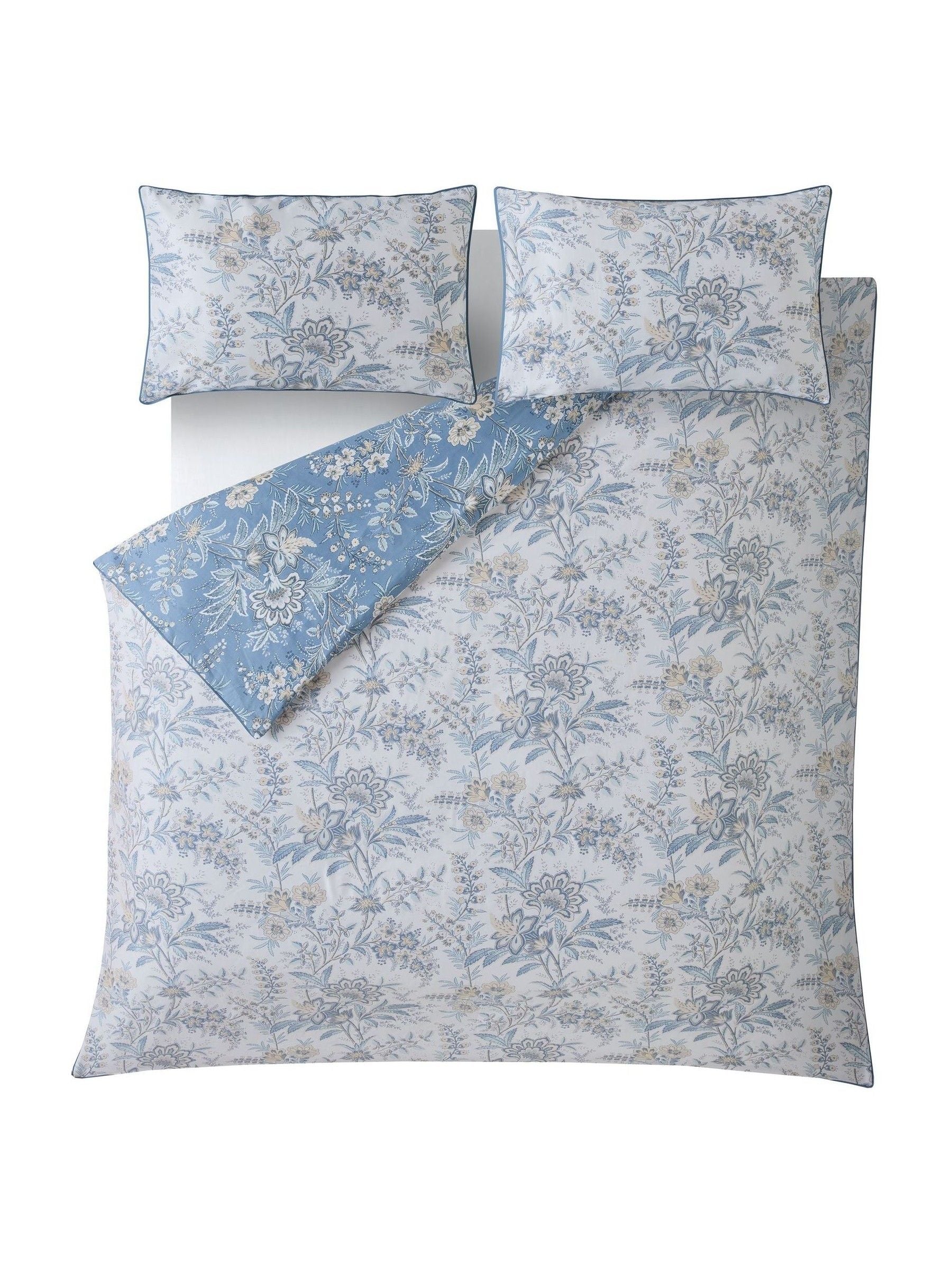 Laura Ashley Blue Seaspray Marlbrook duvet cover and pillowcase set, UK version