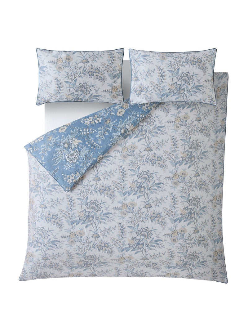 Laura Ashley Blue Seaspray Marlbrook duvet cover and pillowcase set, UK version
