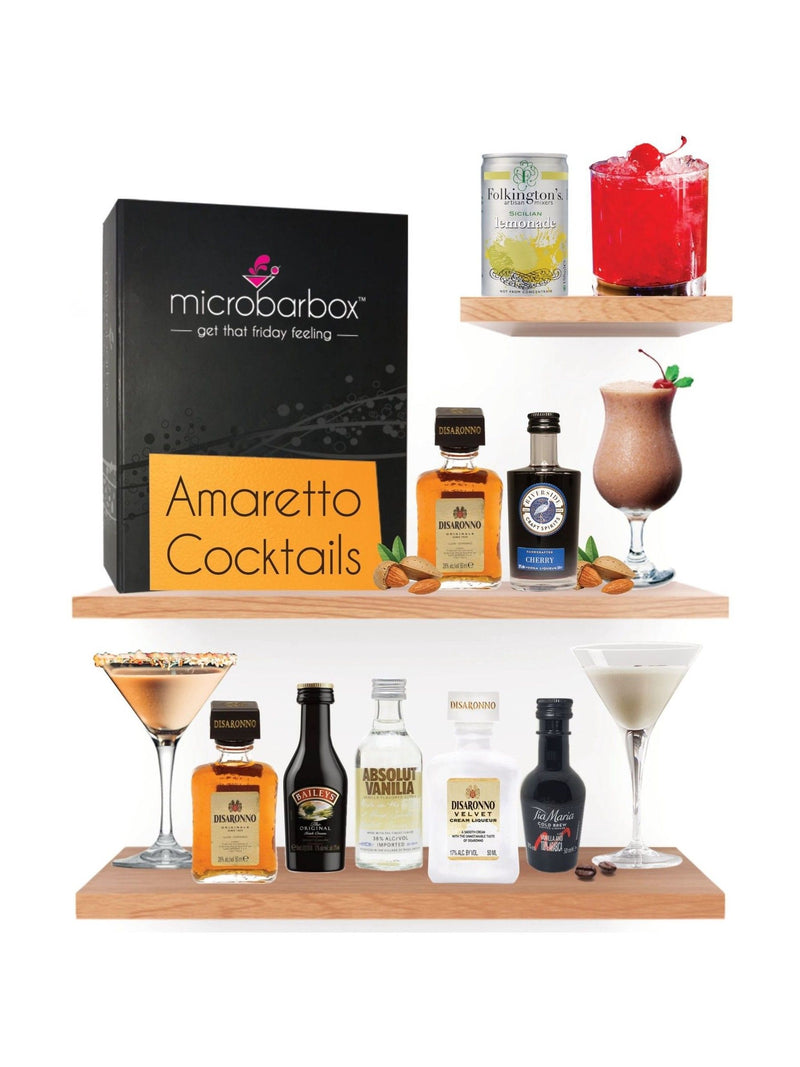 MicroBarBox Amaretto Cocktails Set, imported from the UK