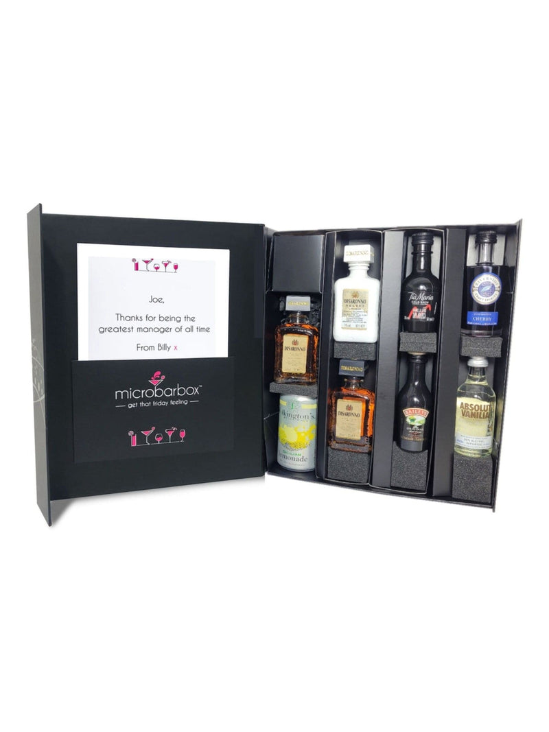 MicroBarBox Amaretto Cocktails Set, imported from the UK