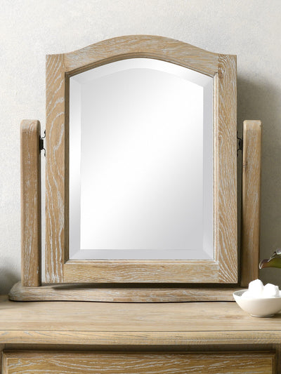 Cotswold Company Limewash Oak Camille Dressing Table Mirror 55cm