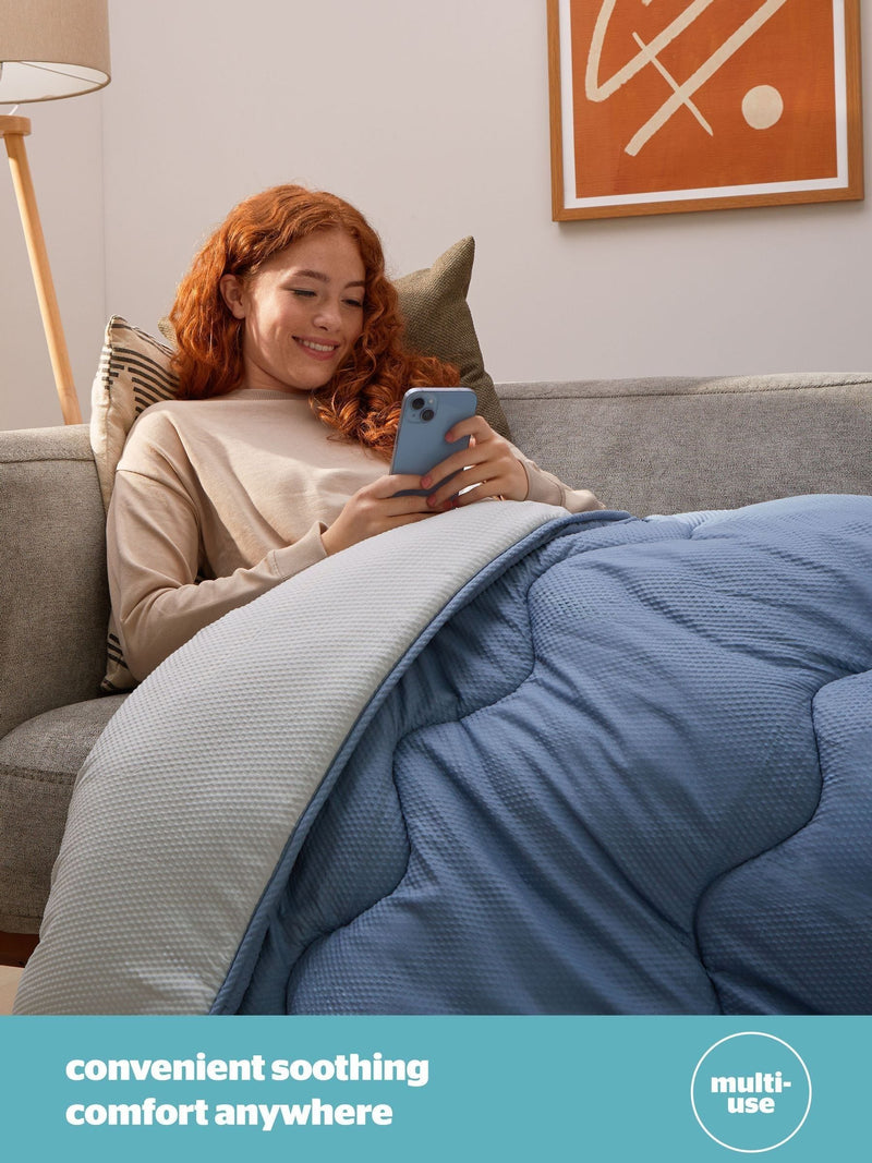 Silentnight Summer Breeze Seersucker Coverless Duvet Set (British brand)