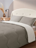 Silentnight 2.5 Tog Summer Breeze Seersucker Coverless White Cream Duvet Set