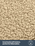 Silentnight Natural Teddy Fleece Fitted Sheet (British brand)
