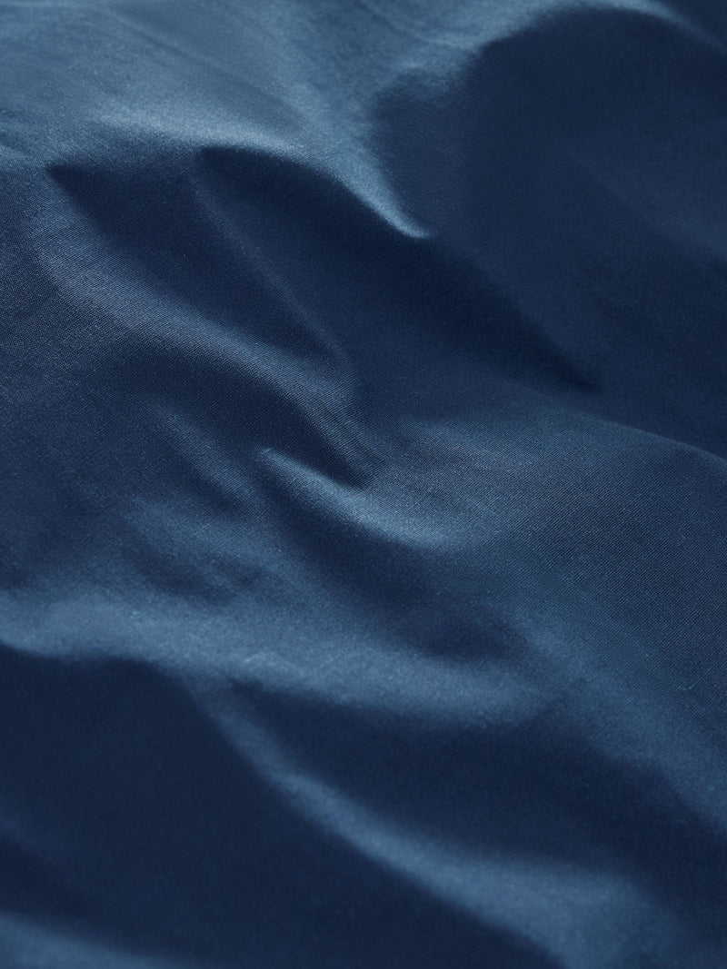 Navy blue duvet cover and pillowcase set, imported from the UK