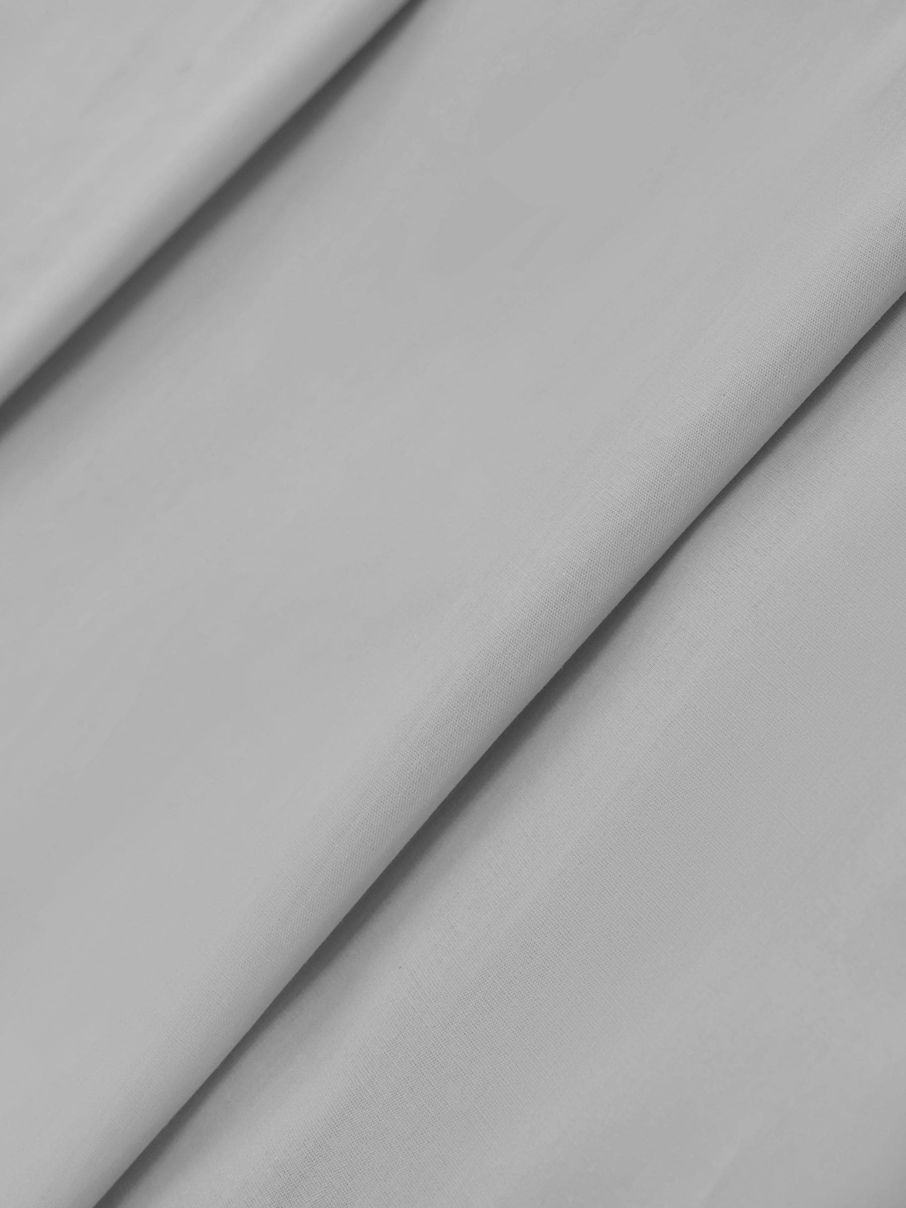 Grey light cotton rich flat bed sheet, UK version