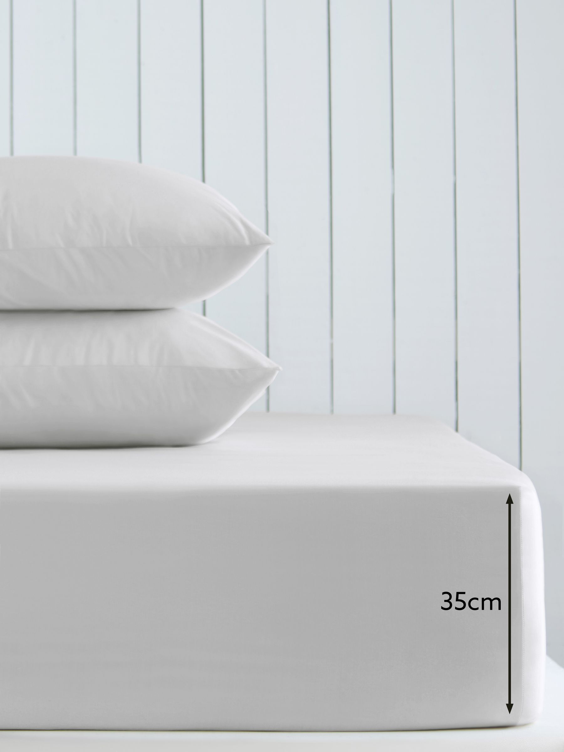 Grey light cotton rich deep fitted bed sheet, UK version
