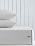 Grey light cotton rich deep fitted bed sheet, UK version