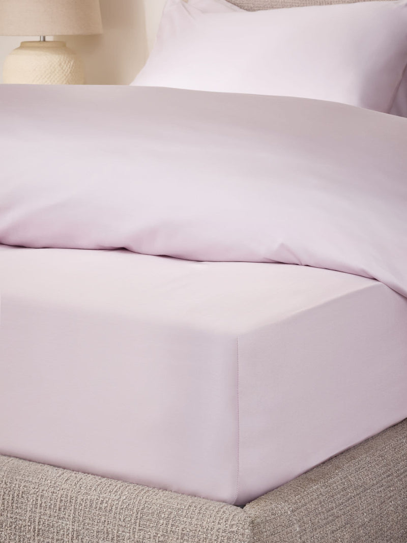 Lilac Purple Egyptian cotton deep fitted bed sheet, UK version