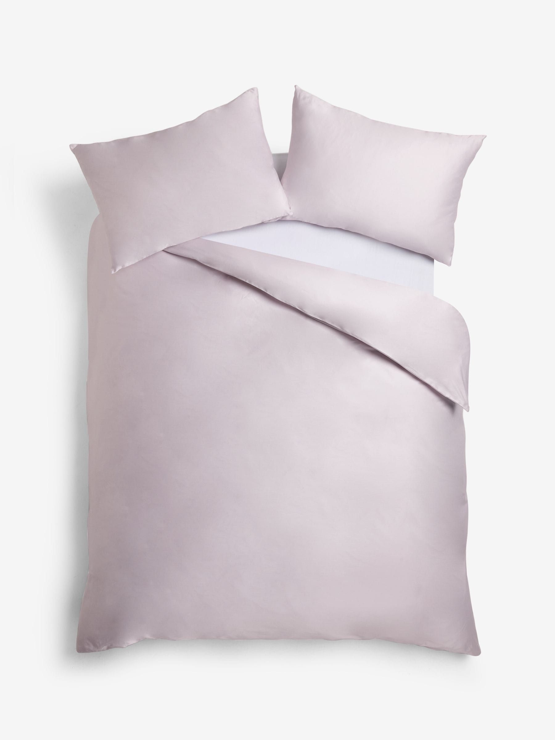Lilac Purple 400 Thread Count Egyptian Cotton Sateen Luxury Duvet Cover and Pillowcase Set