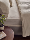 Natural Brushed Cotton Supersoft Deep Fitted Sheet, imported from the UK