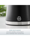 Swan Black Serenity storage canisters 1.3L (British brand)