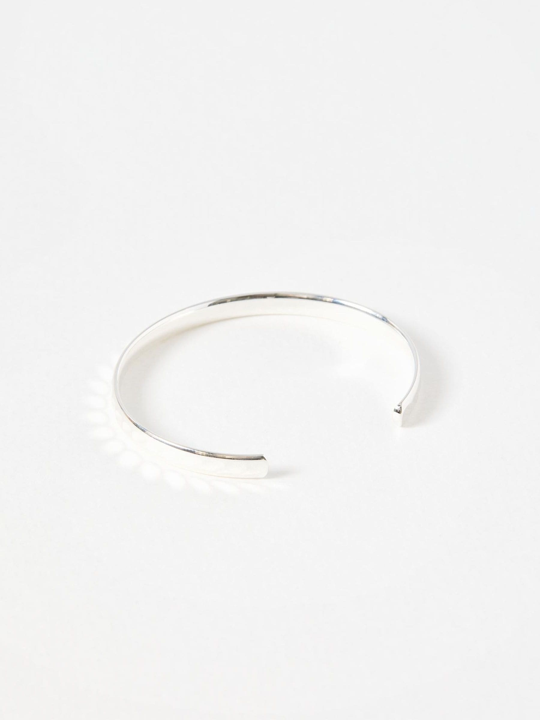 Oliver Bonas Silver Tone Donna Disco Textured Bangle, imported from the UK