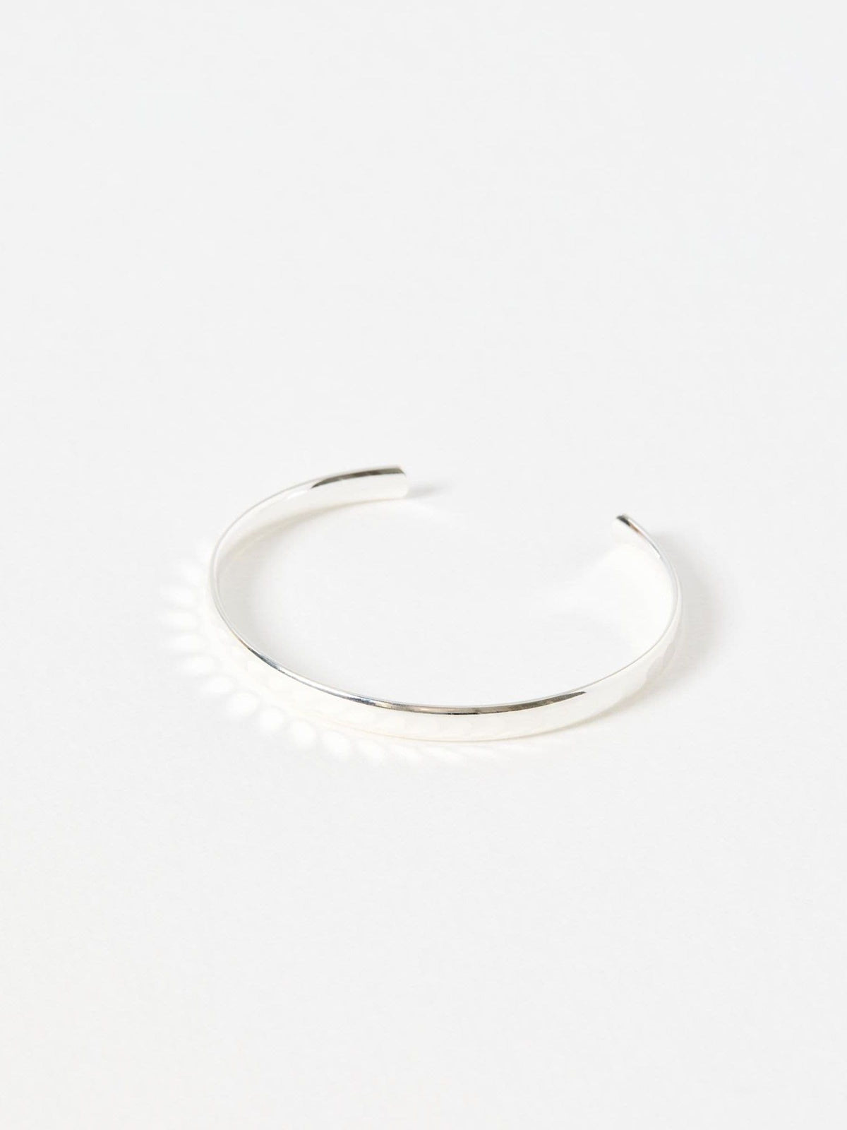 Oliver Bonas Silver Tone Donna Disco Textured Bangle, imported from the UK