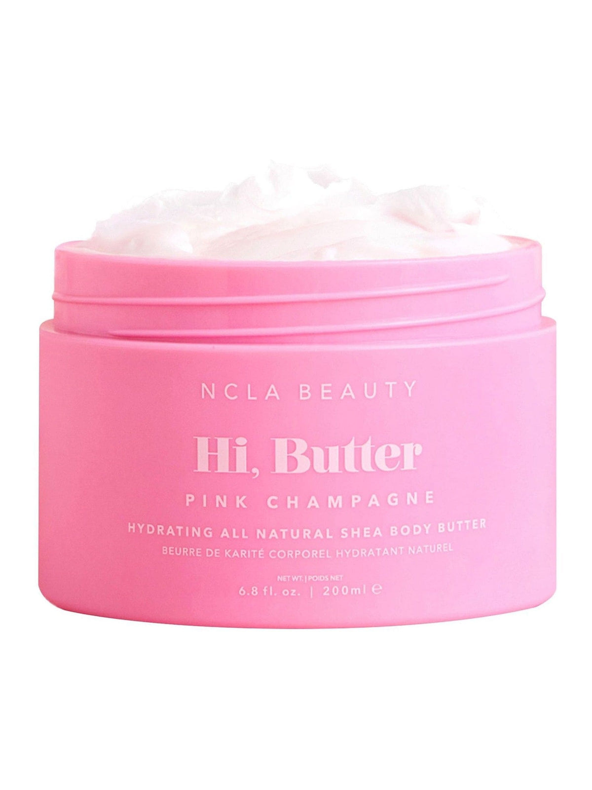 NCLA Beauty pink champagne body butter 200ml, imported from the UK
