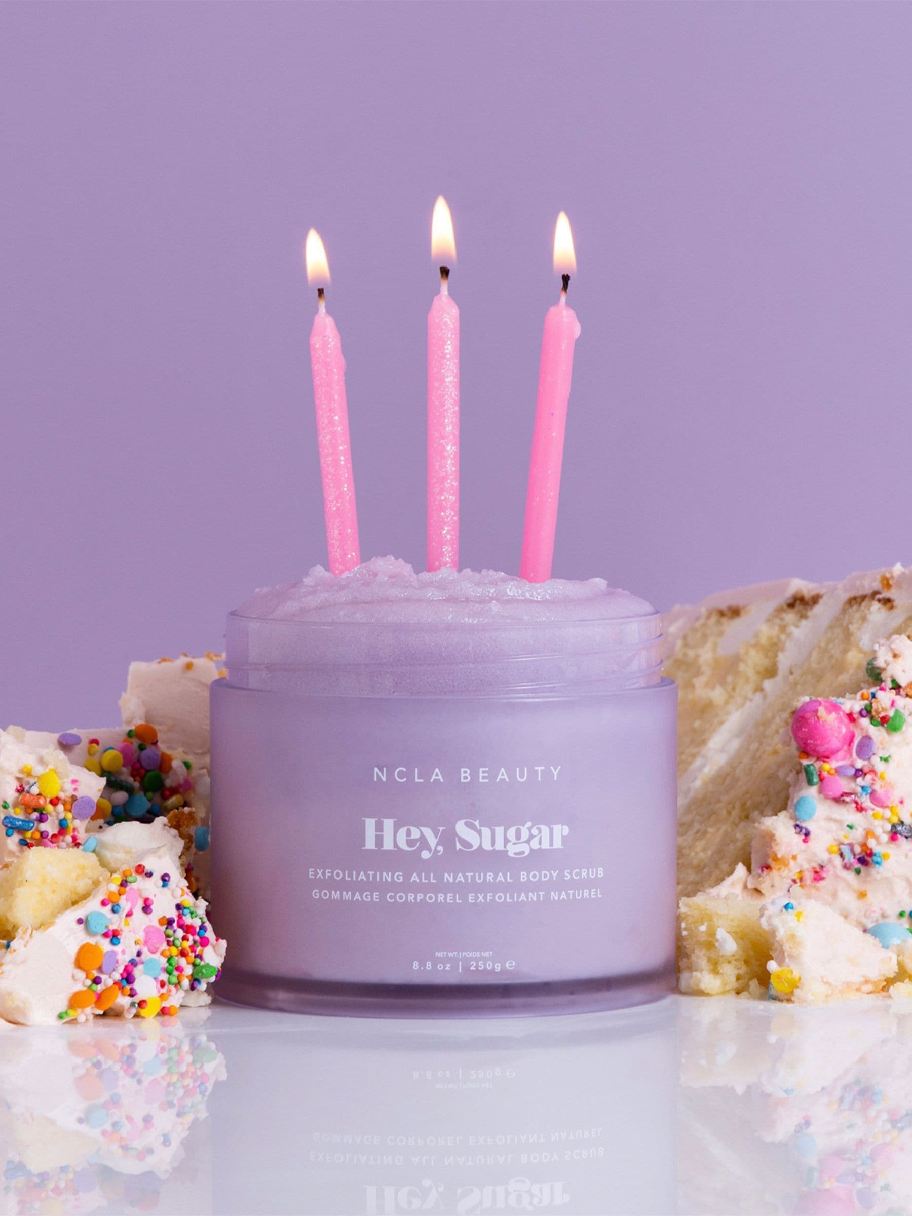 NCLA Beauty body scrub Birthday Cake 250g, imported from the UK