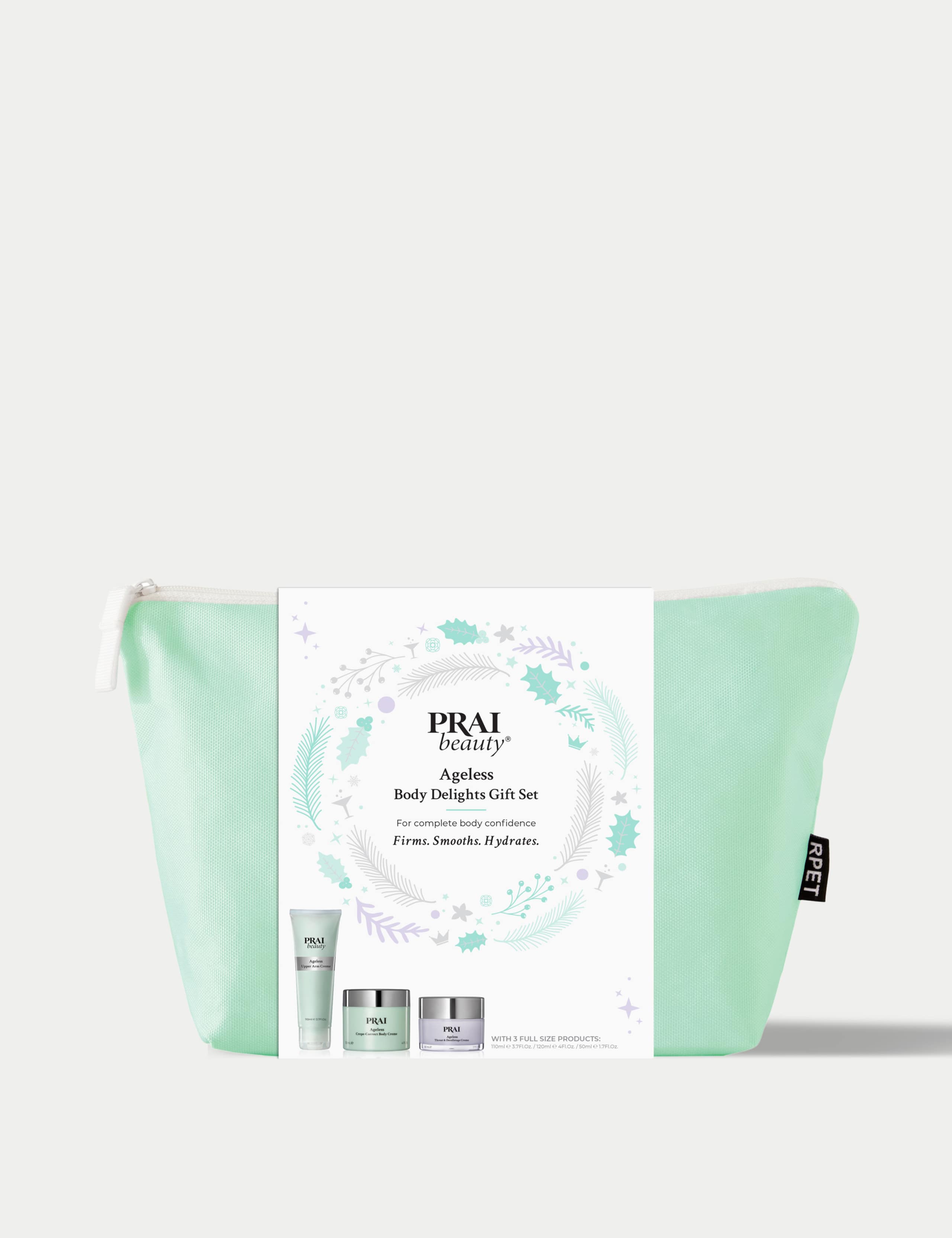 PRAI Ageless Delights Gift Set with Ageless Throat & Decolletage Crème - British product