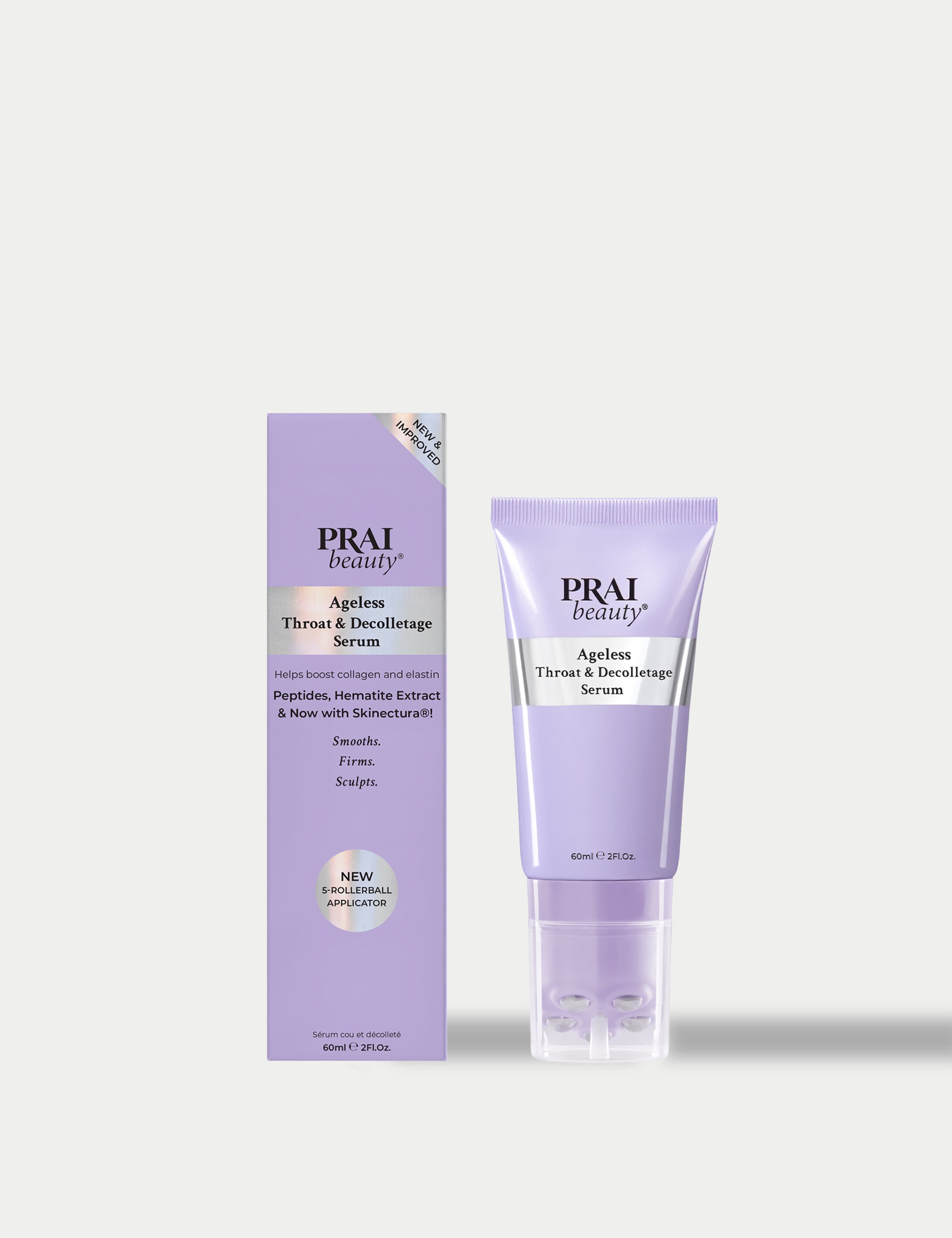 PRAI Ageless Throat & Decolletage Rollerball Serum 60ml - British product