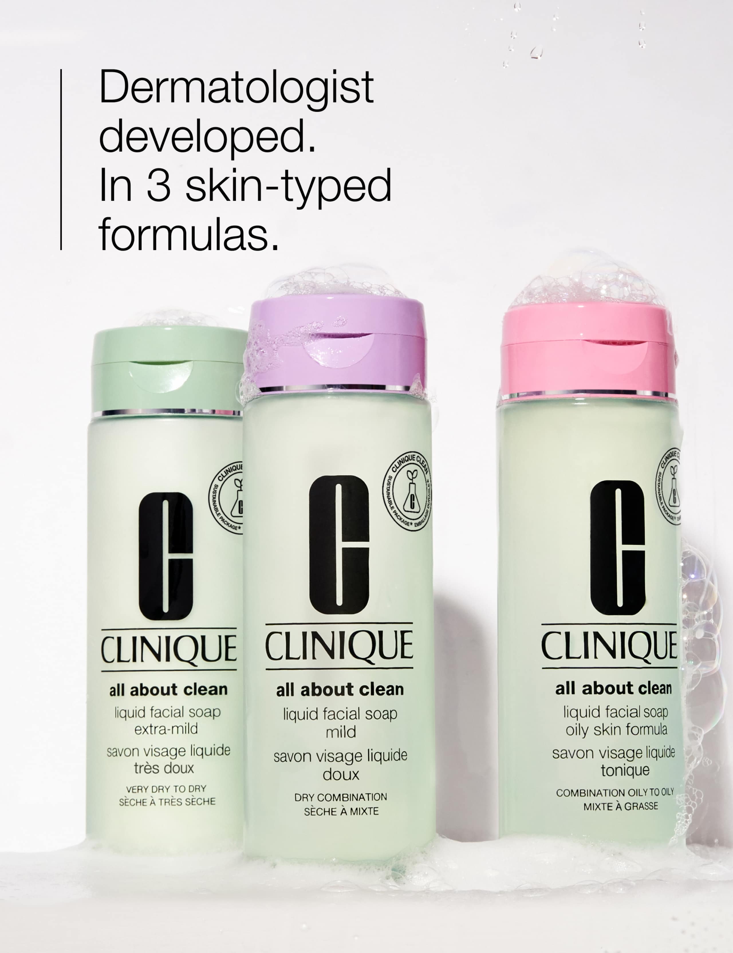 Clinique Liquid Facial Soap Extra-Mild Formula 200ml - British product