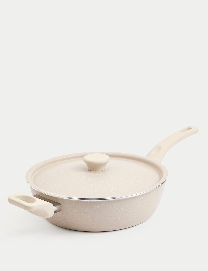 28cm all-in-one saucepan with steamer basket - British product