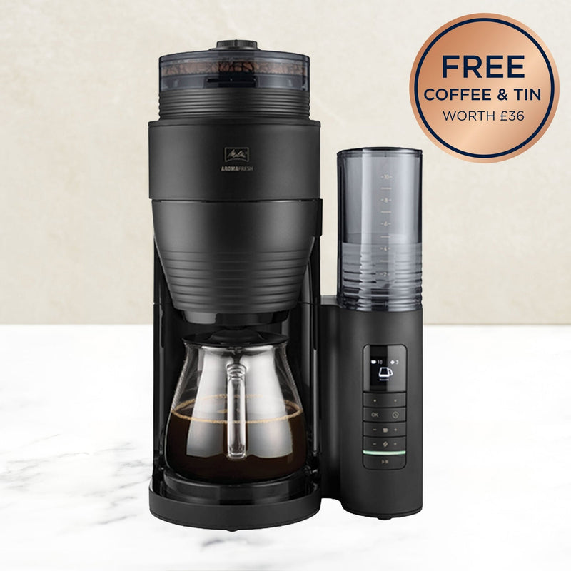 Melitta AromaFresh II grind and brew filter coffee machine, imported from the UK