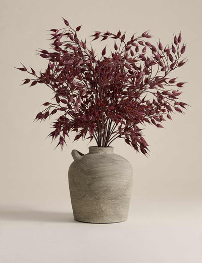 Artificial Ruscus Arrangement in Resin Pot