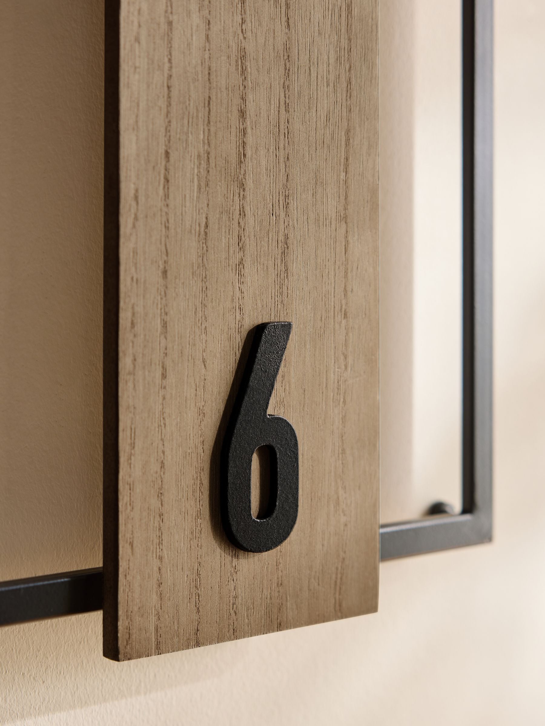 Bronx Natural Slimline Wall Clock 25cm, imported from the UK