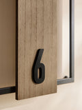 Bronx Natural Slimline Wall Clock 25cm, imported from the UK