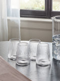 Set of 4 Clear Hollis Angular Short