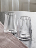 Set of 4 Clear Hollis Angular Short
