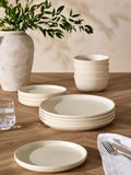 12 Piece Natural Speckle Dinner Set
