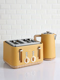 Ochre Yellow Bronx Electric Kettle 1.7 Litre, imported from the UK