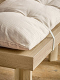 Bronx stripe cushion for dining benches, imported from the UK