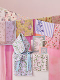Cath Kidston Twin Flowers purple double oven gloves - British product