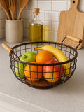 Interiors by Premier bronze vertex powder coated fruit basket 34cm, UK version