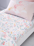 Catherine Lansfield Pink Fairytale Unicorn fitted sheet - British product