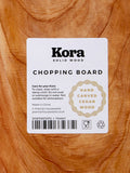 Maison by Premier brown kora wooden chopping board, imported from the UK