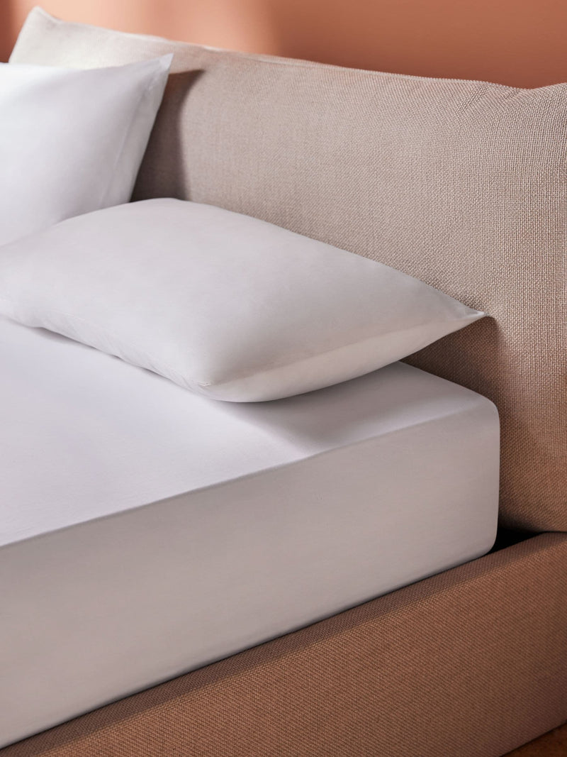 MADE.COM White Extra Deep Fitted Bed Sheet, imported from the UK