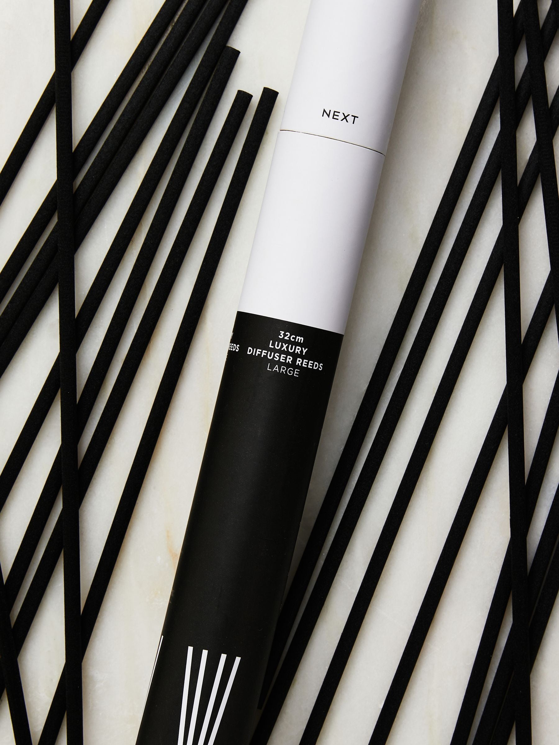 Black large replacement diffuser reeds 20 pack - British product