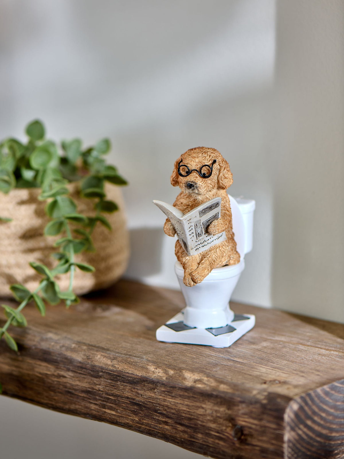 Charlie the Cockapoo resin bathroom ornament, imported from the UK