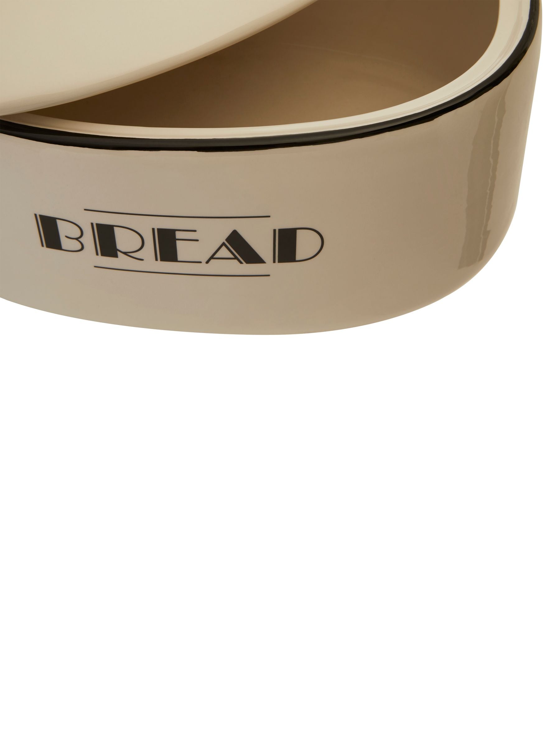 Premier white Broadway ceramic bread bin 18x33x23cm, imported from the UK