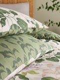 Wylder Peach Vine Green Passiflora duvet cover set (British brand)