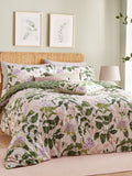 Wylder Peach Vine Green Passiflora duvet cover set (British brand)