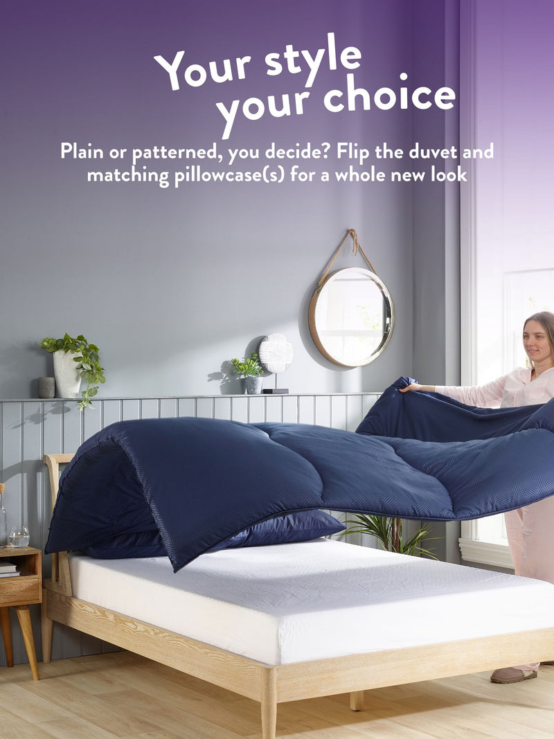Slumberdown Coverless Comfort Herringbone duvet (British brand)