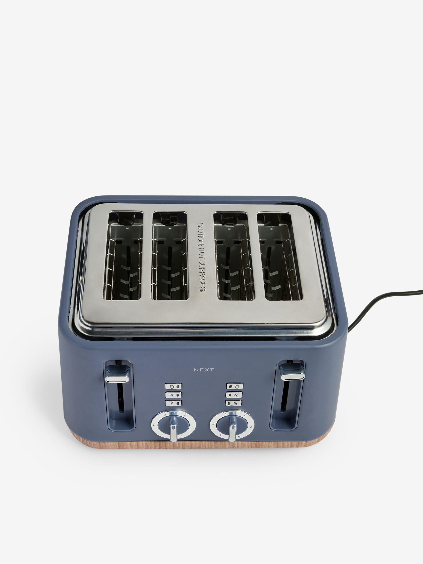 Blue Bronx 4 slice toaster - British product