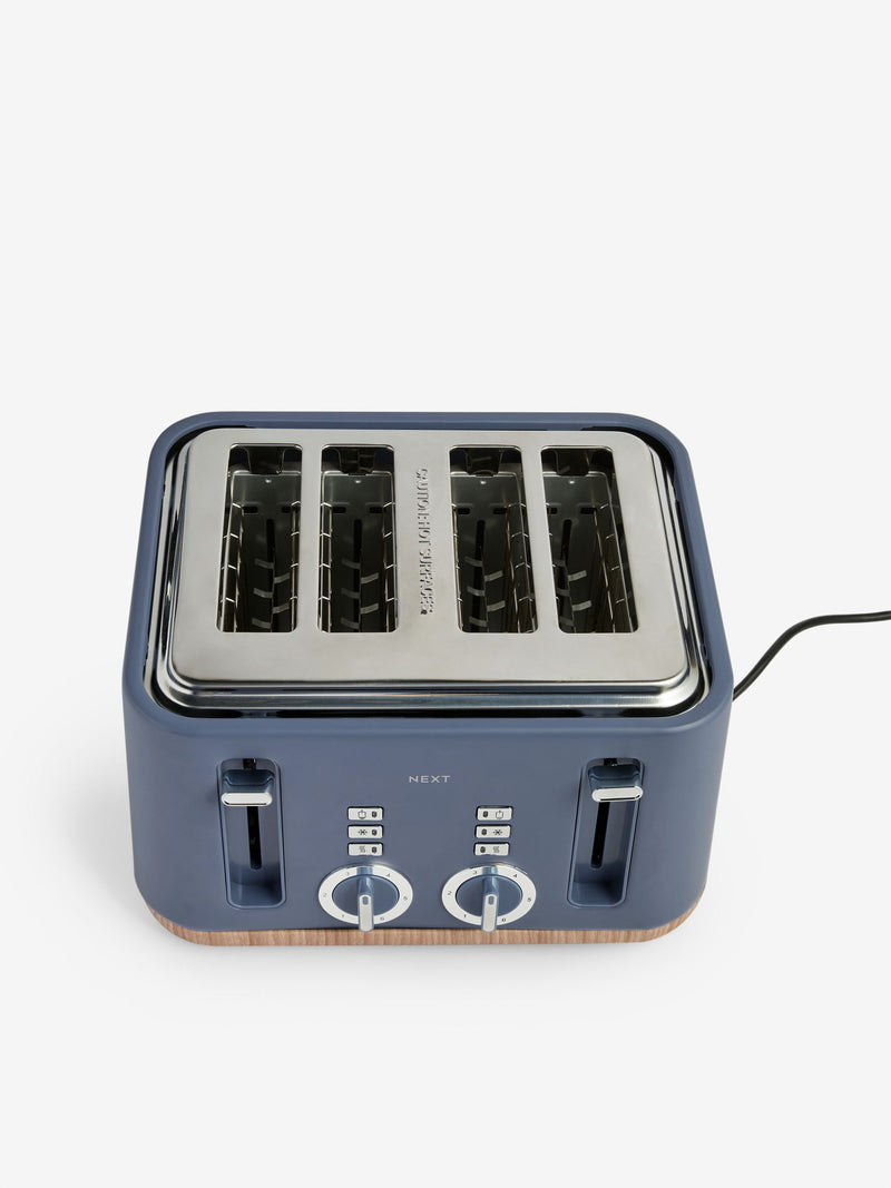 Blue Bronx 4 slice toaster - British product